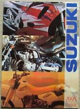Folheto de vendas SUZUKI MOTORCYCLES 1995 GSX-R1100W GN125 RG125F comprar usado  Enviando para Brazil