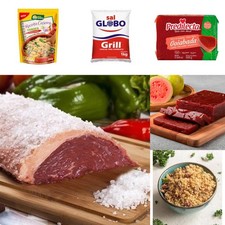Usado, Kit Churrasco Brasileiro: Sal Globo Grill, Farofa Bom Gosto e Goiabada comprar usado  Enviando para Brazil