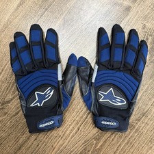 Luvas de motocicleta Alpine Star tamanho grande azul couro preto comprar usado  Enviando para Brazil