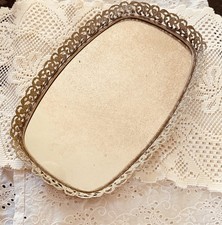 round mirror silver tray for sale  Silver Spring