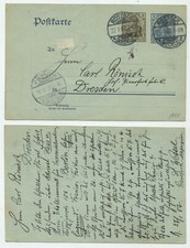 91514 - Ganzsache P 70 X - Postkarte - Rostock 27.1.1907 nach Dresden, usado comprar usado  Enviando para Brazil