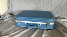 Mala de viagem vintage azul capa dura estojo MCM 17x12x6, usado comprar usado  Enviando para Brazil