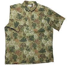 Camisa polo havaiana vintage Reyn Spooner XXL verde Aloha ação de graças Turquia top comprar usado  Enviando para Brazil