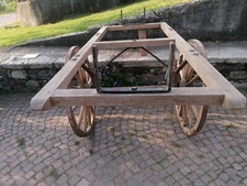 Pianale legno ruote usato  Villata