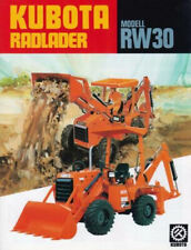 KUBOTA RW30 1984 JAPANESE LOADER BROCHURE PROSPEKT FOLDER, używany na sprzedaż  PL