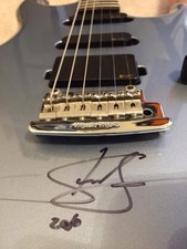 Usado, Autografado Steve Lukather Music Man “Luke II” azul pérola, por volta de 2000  comprar usado  Enviando para Brazil