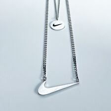 NIKE SWOOSH Halskette - silber - Kombi - Weihnachten - Geschenk für sie ihn comprar usado  Enviando para Brazil