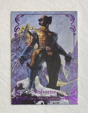 Cartão de quadrinhos 2018 Marvel Masterpieces Epic Purple #87 Wolverine Tier 4 Inserir /199 comprar usado  Enviando para Brazil
