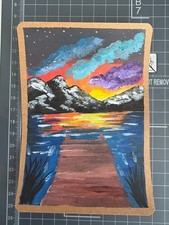 Handgemalt acryl karte gebraucht kaufen  Neumünster