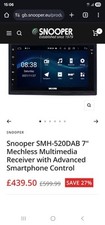 Snooper smh 520dab for sale  KETTERING