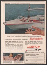 Usado, 1963 Canadian Traveler Perfeito estado. Barco runabout de fibra de vidro Co. print ad Centaur 15’ comprar usado  Enviando para Brazil