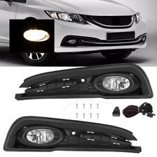 Para 2013-2015 Honda Civic 4Dr Sedan par de lâmpadas dianteiras de farol de neblina com interruptor + fiação comprar usado Para 2013-2015 Honda Civic 4Dr Sedan par de lâmpadas dianteiras de farol de neblina com interruptor + fiação comprar usado  Enviando para Brazil