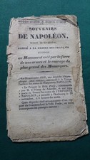 Plaquette souvenirs napoleon d'occasion  Bourthes
