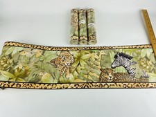 Capas de parede de qualidade papel de parede borda pássaro selva zebra girafa animal tigre comprar usado  Enviando para Brazil