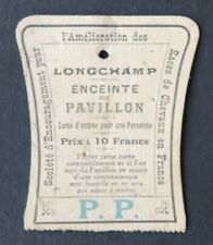 Carte entrée hippodrome d'occasion  Nantes-