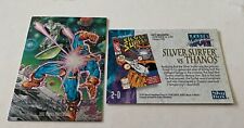 1992 Skybox Marvel Masterpieces Surfista Prateado vs Thanos 2D Dyna-Etch Holofoil, usado comprar usado  Enviando para Brazil