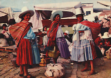 Cartão postal antigo Bolívia Cochabamba cena do mercado BS.35 comprar usado  Enviando para Brazil