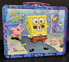 Lancheira vintage Bob Esponja calça quadrada em relevo lata 2003, usado comprar usado  Enviando para Brazil