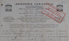 Facture orfévrerie christofle d'occasion  Nantes-