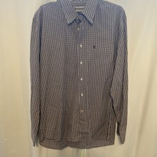 Camisa Barbour masculina grande multicolorida quadriculada manga longa ajuste regular botão para baixo comprar usado  Enviando para Brazil