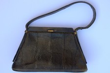 Vintage black leather for sale  AYLESBURY