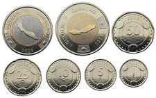 CURAÇAO - ANTILHAS – CONJUNTO DE 7 MOEDAS 1 CENTAVO – 5 FLORINS 2025 – UNC – 2 x BIMETÁLICO comprar usado  Enviando para Brazil