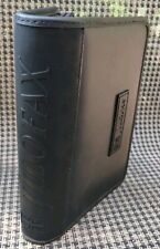 ORGANIZADOR DE ZÍPER DE VINIL PRETO FILOFAX 8,5" X 6" COM PÁGINAS, 4"x 6,75" ENCHIMENTO DE PÁGINA comprar usado  Enviando para Brazil