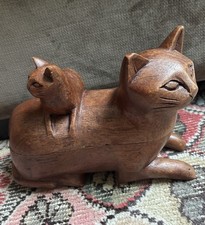 Hand carved cat for sale  Bloomsbury