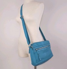 Bolsa satchel Great American Leather Works tiracolo azul turquesa comprar usado  Enviando para Brazil