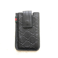 Capa preta cartão de couro Gucci iPhone 4s comprar usado  Enviando para Brazil