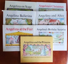 7 Angelina Ballerina Books Katharine Holabird HC w DJ 1st edition, usado comprar usado  Enviando para Brazil