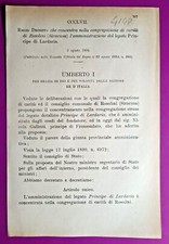 Rosolini regio decreto usato  Italia