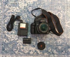 Kit de câmera Sony A200 10.2MP DSLR com lente OEM 18-70mm e muito mais (usado, funcionando) comprar usado  Enviando para Brazil