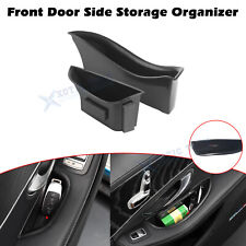 Estuche organizador de almacenamiento con reposabrazos laterales de puerta ABS negro para Mercedes-Benz W205 W253 segunda mano  Embacar hacia Mexico