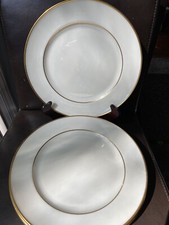 Conjunto de 4 pratos de jantar Lenox Wiss Sons aro dourado marfim D 10,5” comprar usado  Enviando para Brazil