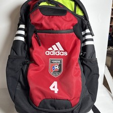 Mochila Adidas Lonestar Soccer Club #4 vermelha e preta 22x14 polegadas grande comprar usado Mochila Adidas Lonestar Soccer Club #4 vermelha e preta 22x14 polegadas grande comprar usado  Enviando para Brazil