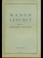 Manon lescaut musica usato  Italia