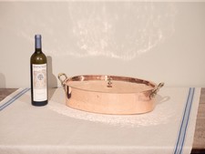 Braisière ovale cuivre d'occasion  Saint-Jean-d'Aulps