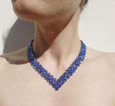 Collana artigianale perline usato  Santa Marinella