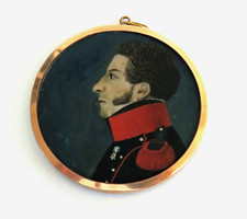 Portrait miniature officier d'occasion  Bollwiller