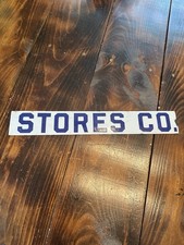 Usado, Placa de porcelana antiga vintage American Stores Co. publicidade loja geral comprar usado  Enviando para Brazil