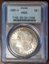 1885-O $1 Dólar De Prata Morgan MS 65 PCGS # 2411540 Green Label + Bônus, usado comprar usado  Enviando para Brazil