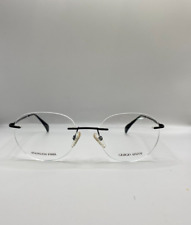 ÓCULOS GIORGIO ARMANI GA800 PDE PRETO REDONDO METAL ARMAÇÃO SEM ARO 51-19-140 comprar usado  Enviando para Brazil