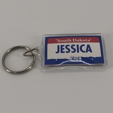 Chaveiro lembrança acrílico Jessica nome placa de licença personalizado Dakota do Sul comprar usado  Enviando para Brazil