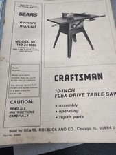 Craftsman sears 113.241680 for sale  Hubert