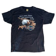 Camiseta vintage 1985 Harley Davidson emblema 3D 'Sink Your Claws Into Something Good' comprar usado  Enviando para Brazil