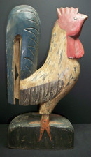 Wooden carved rooster for sale  Inverness