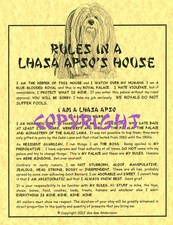 Rules In A Lhasa Apso's House comprar usado  Enviando para Brazil