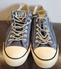 Tênis Converse azul denim All Star masculino tamanho 10, feminino 12 com detalhe personalizado  comprar usado  Enviando para Brazil