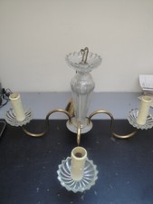 Lustre cuivre verre d'occasion  Ver-sur-Launette